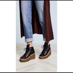 Jeffrey Campbell Viajar Wedge Hiker Boots.